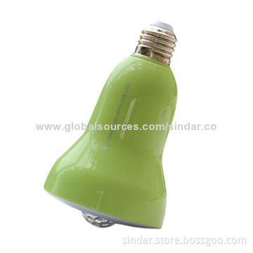 Dimmable LED Smart Bulb mini speaker, Controlled from Smartphones or Tablet PCs via Bluetooth